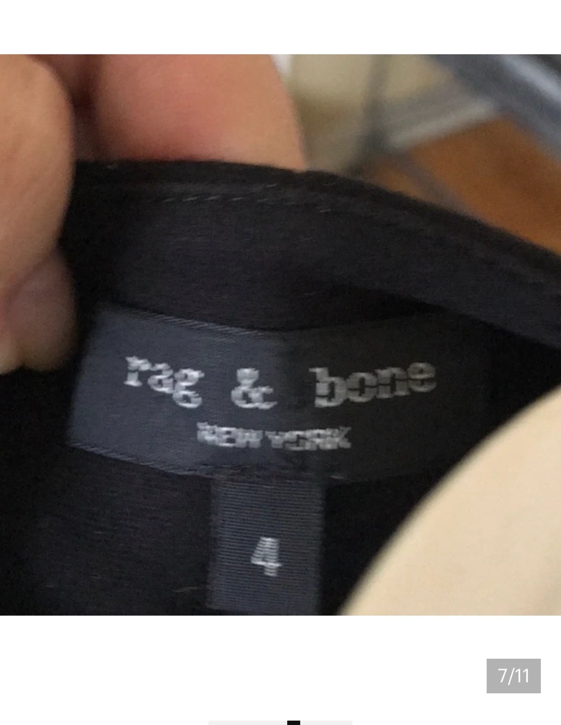 Rag & Bone Black Jacket Size 4 - photo 4
