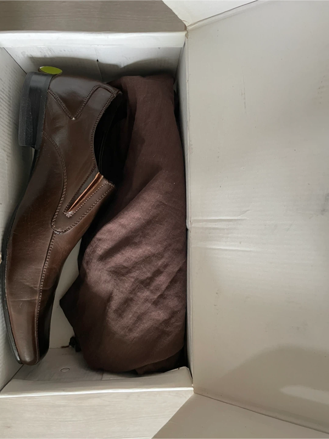 Stockmann Brown Leather Slip-On Dress Shoes Size 43 - photo 3