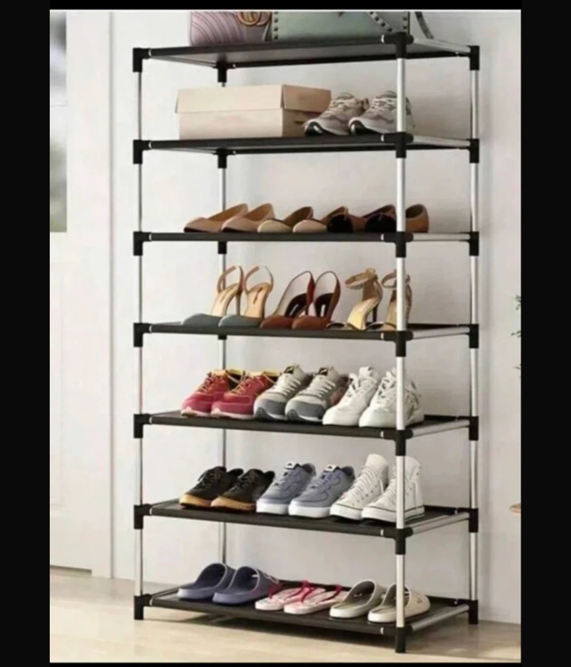 6 Tier Shoe Rack with Cover