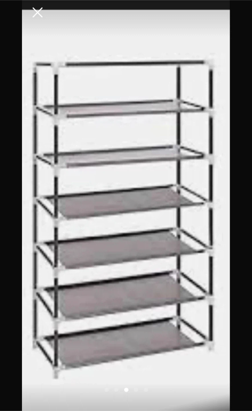 6 Tier Shoe Rack with Cover - photo 2
