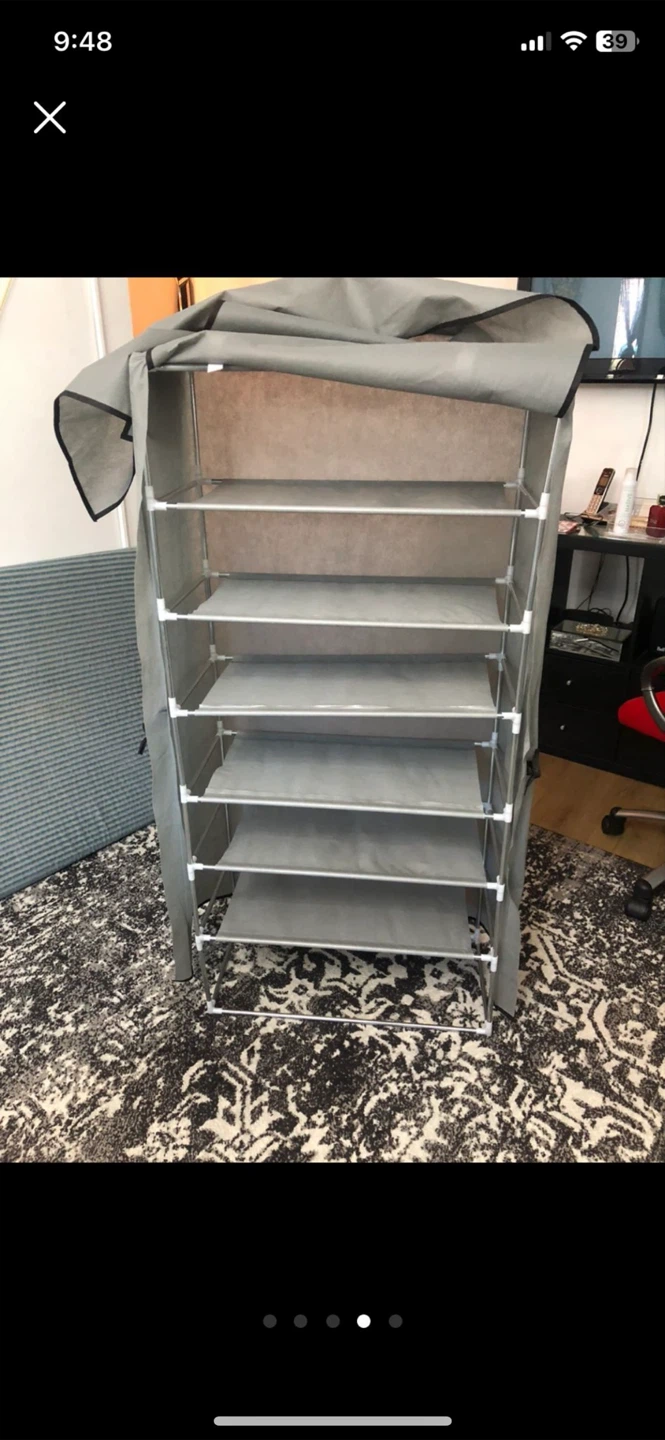 6 Tier Shoe Rack with Cover - photo 3