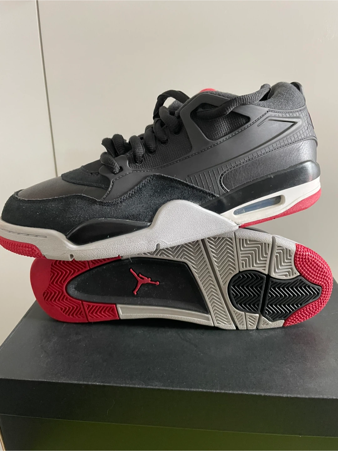 Jordan Flight Black Red Sneakers