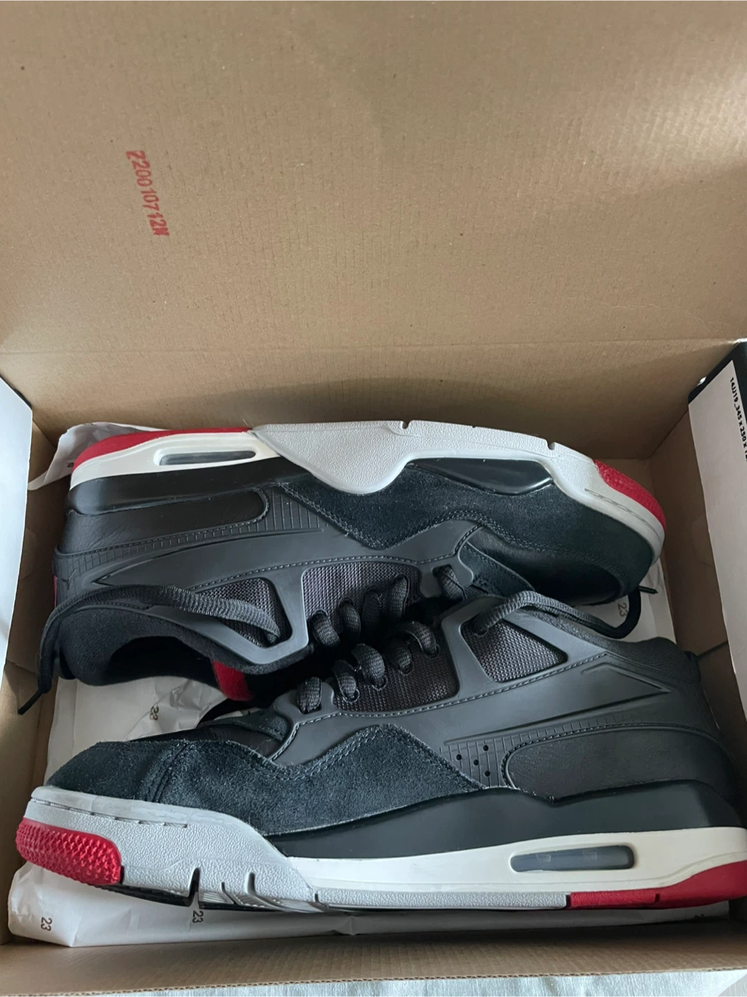 Jordan Flight Black Red Sneakers - photo 3