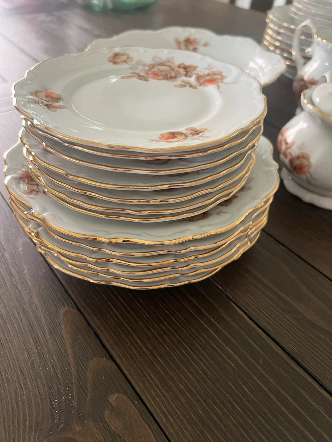 Winterling Bavaria Brown Rose China Set - photo 3