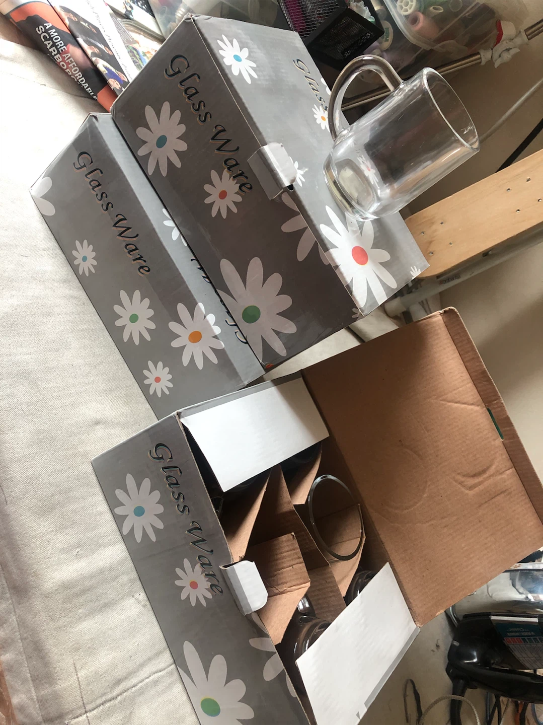 Glass Ware Mugs Set