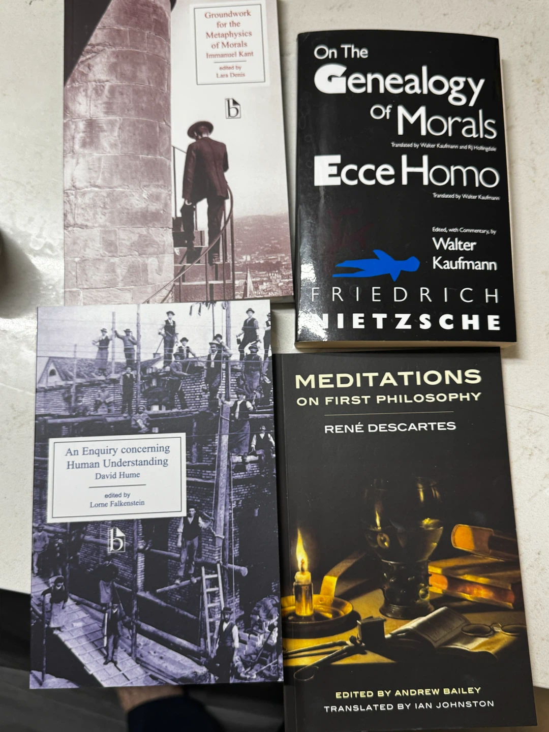 Philosophy Books: Hume, Nietzsche, Descartes, Kant
