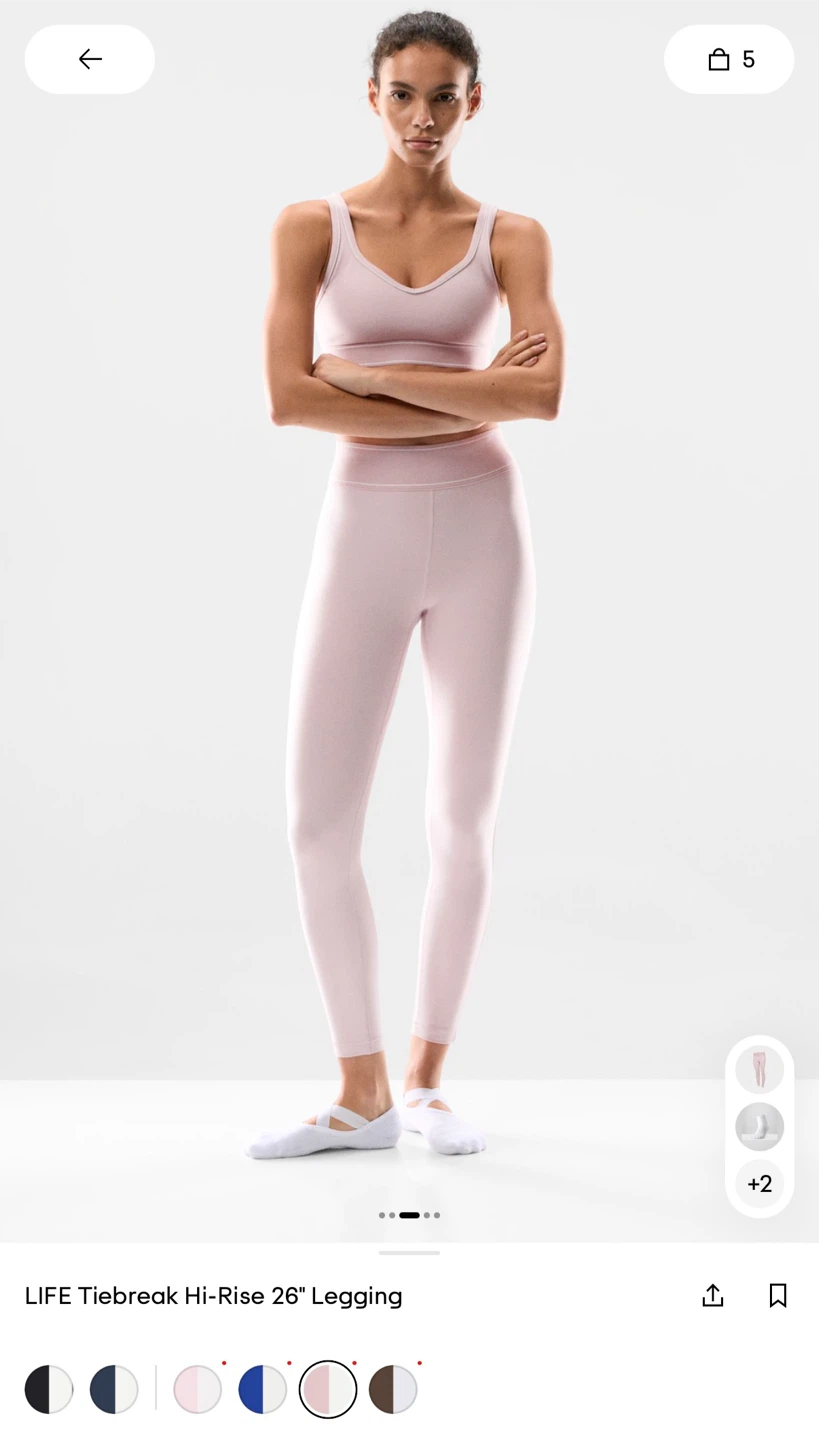 Aritzia Golden Dusty Pink set, Bra and Leggings