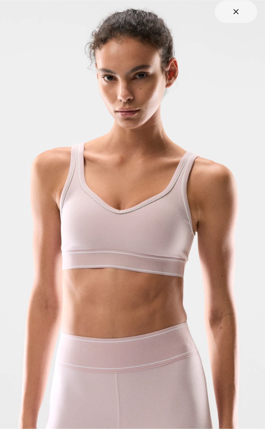 Aritzia Golden Dusty Pink set, Bra and Leggings - photo 5
