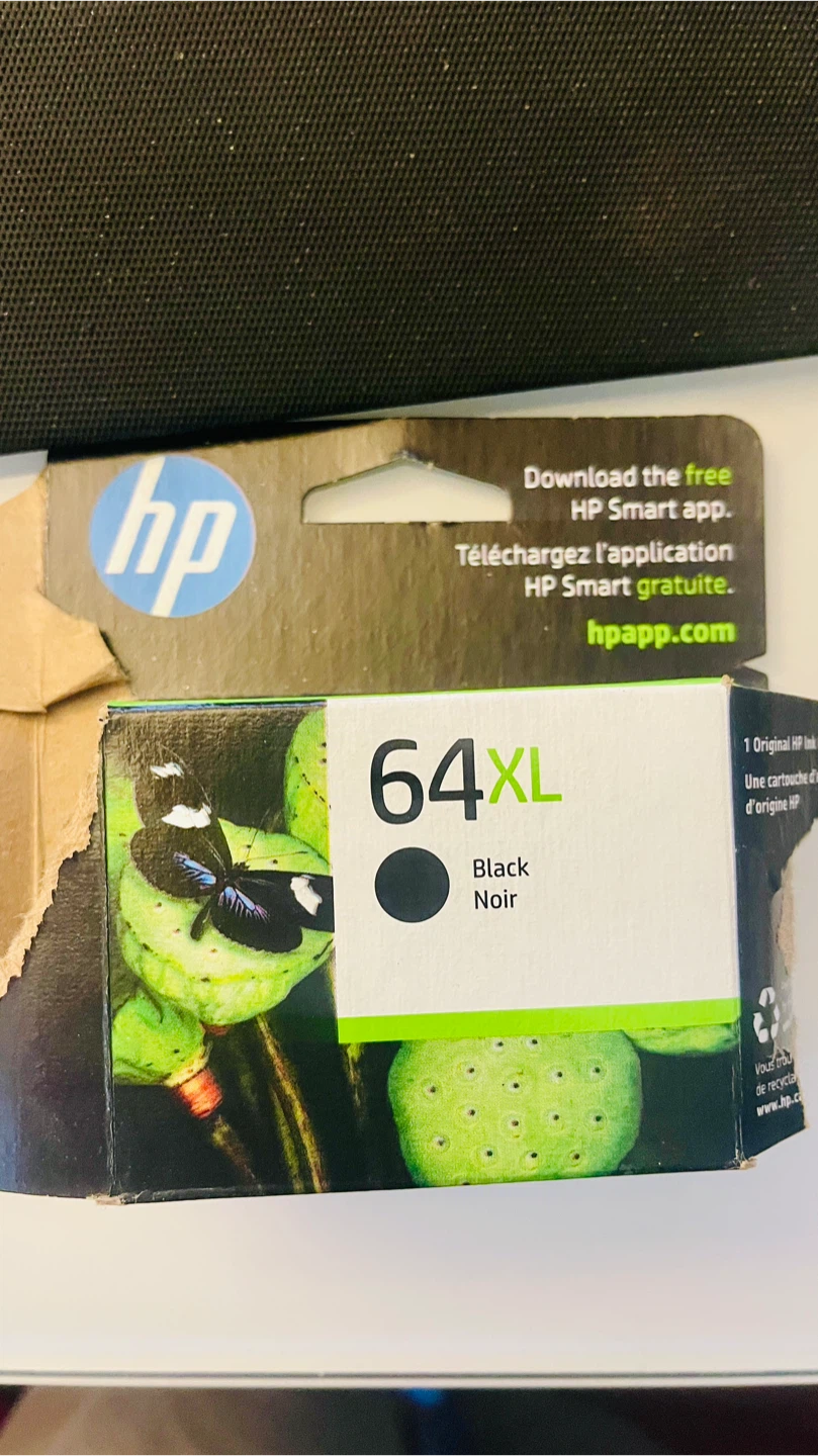 HP 64XL Black Ink Cartridge N9J92A NEW - photo 2