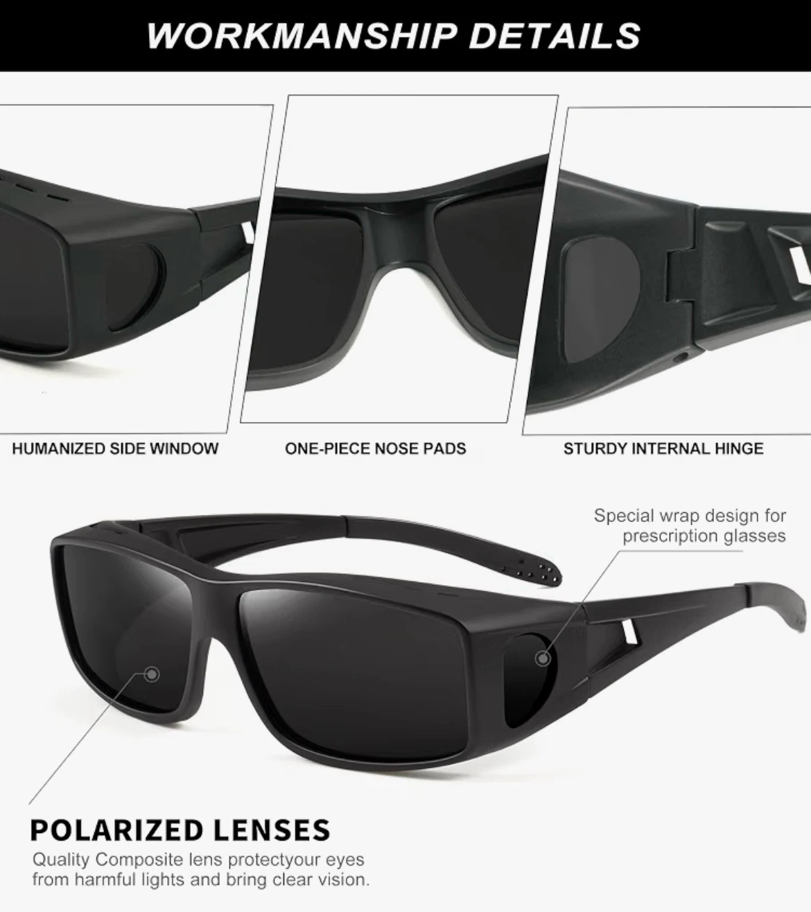 Fit-Over Sunglasses for Prescription Glasses