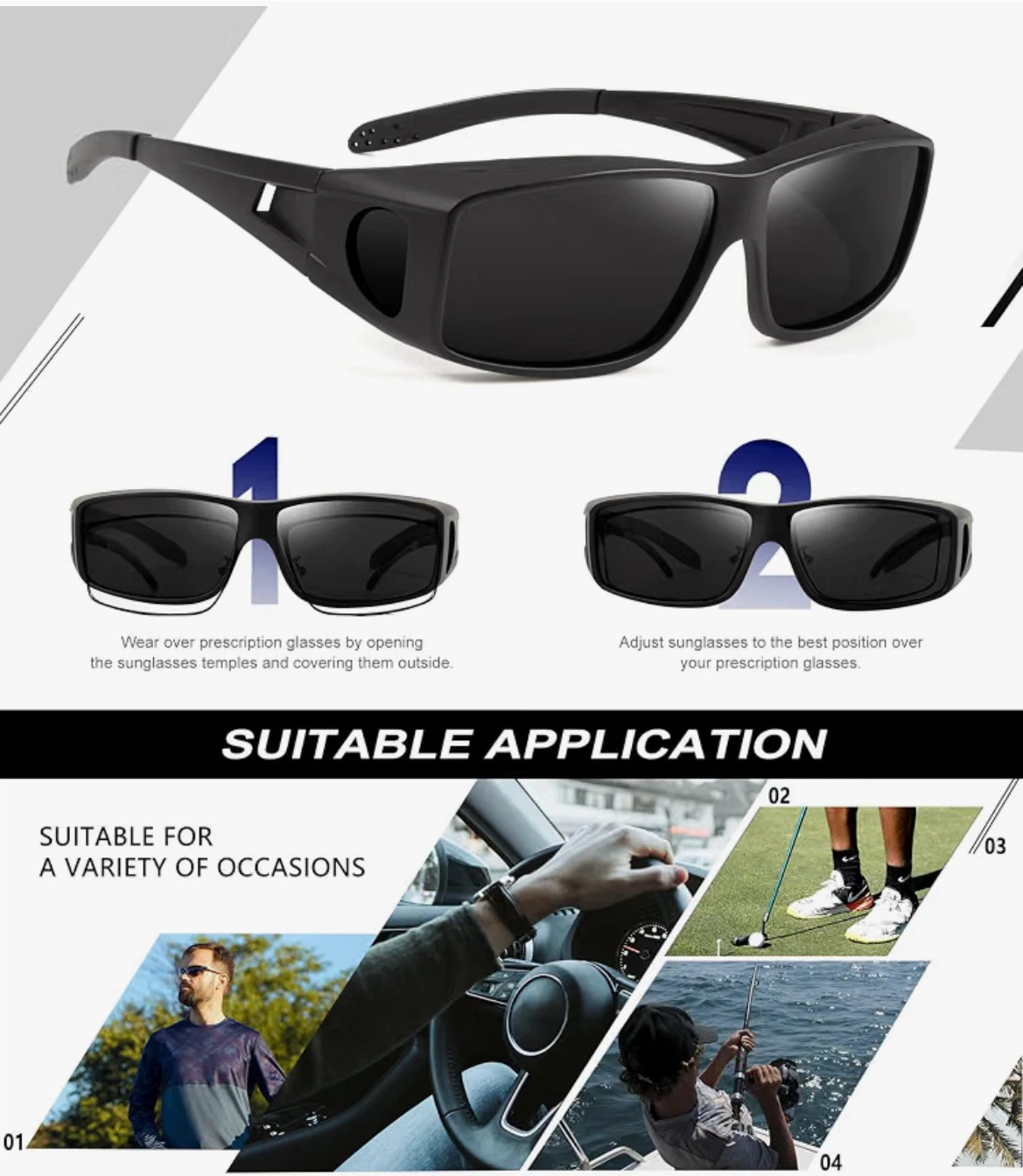 Fit-Over Sunglasses for Prescription Glasses - photo 4