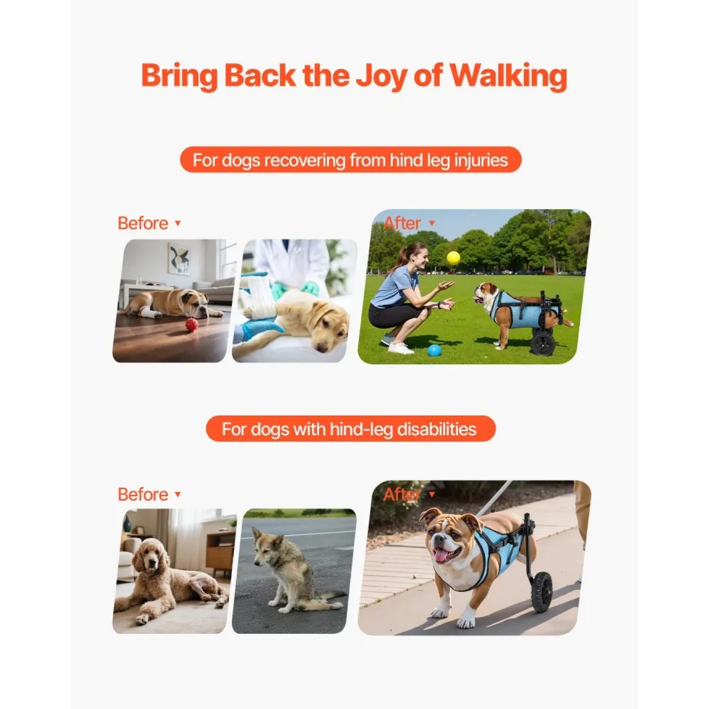 VEVOR Dog Wheelchair for Back Legs BNIB - photo 2