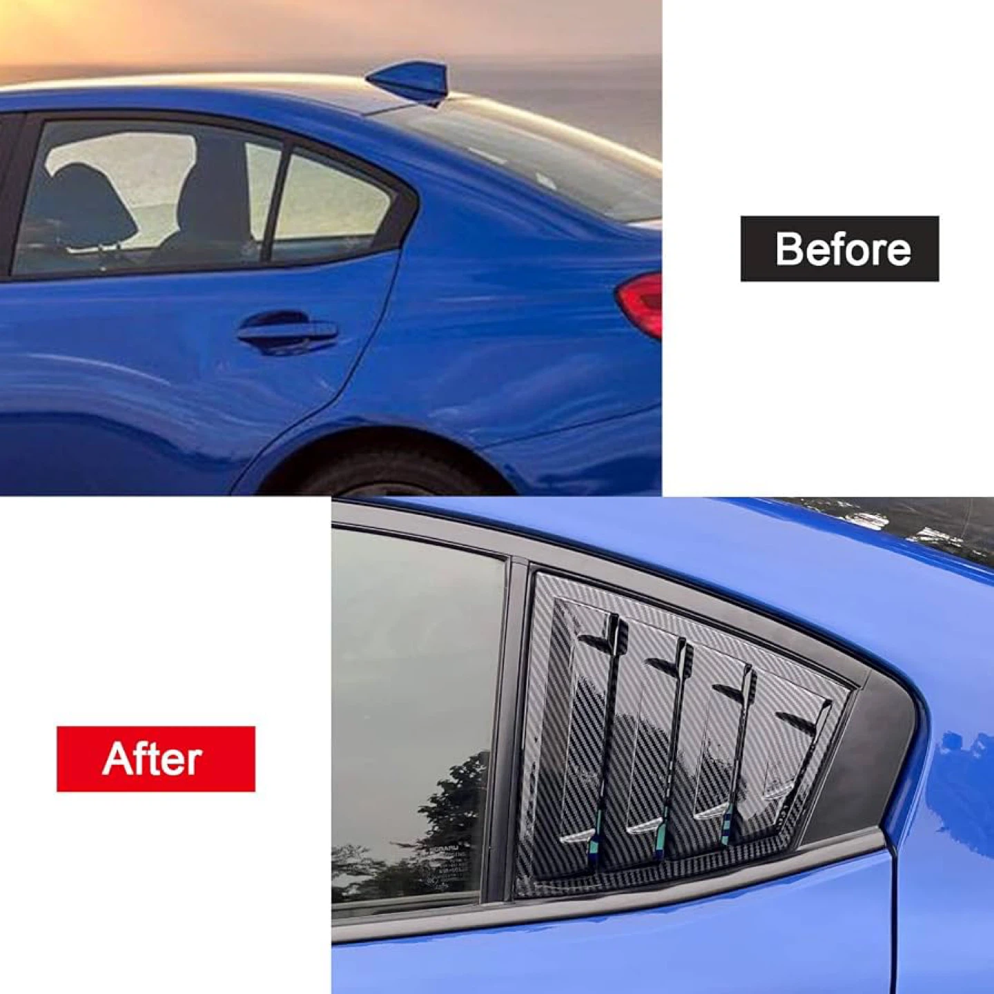 Subaru WRX STi 2015-2021 Back Window Louvers - New - photo 2
