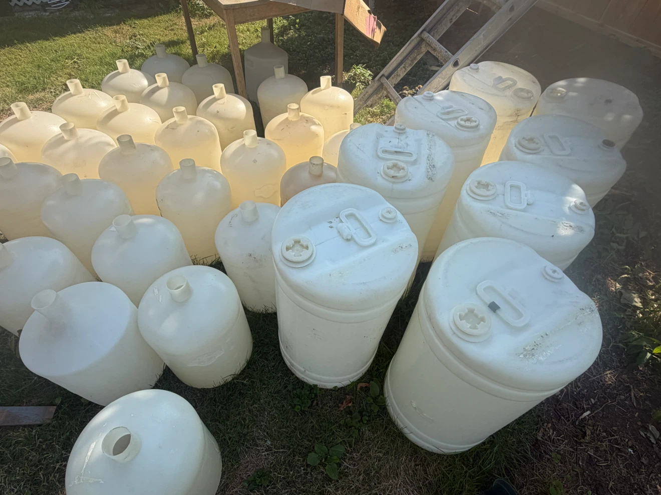 White Plastic Fermentation Jugs -