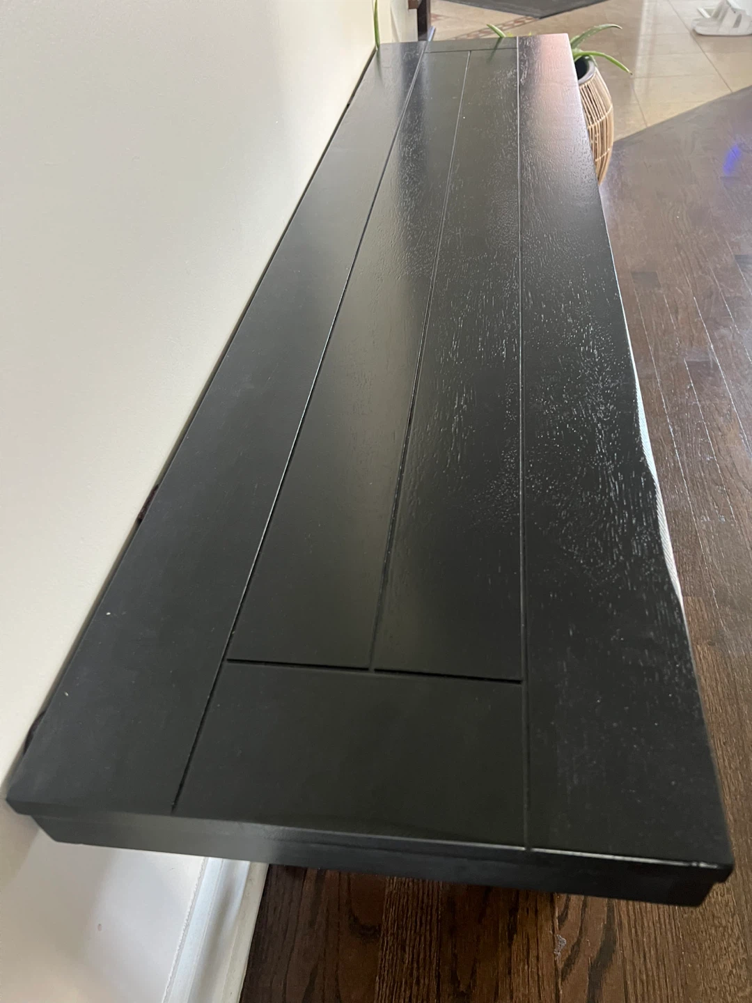 Black Wooden Bench - photo 3