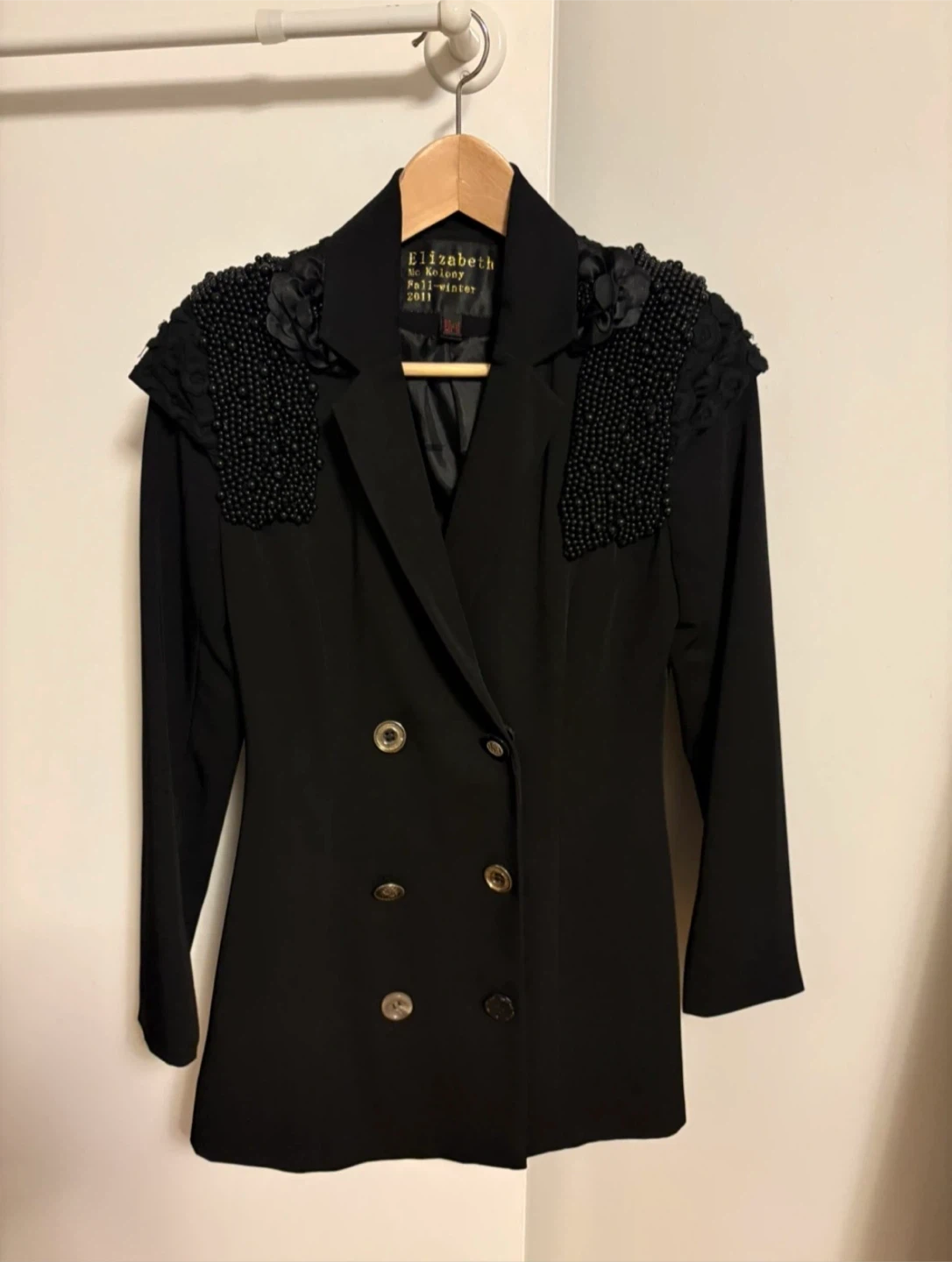 Black Beaded Blazer - photo 2