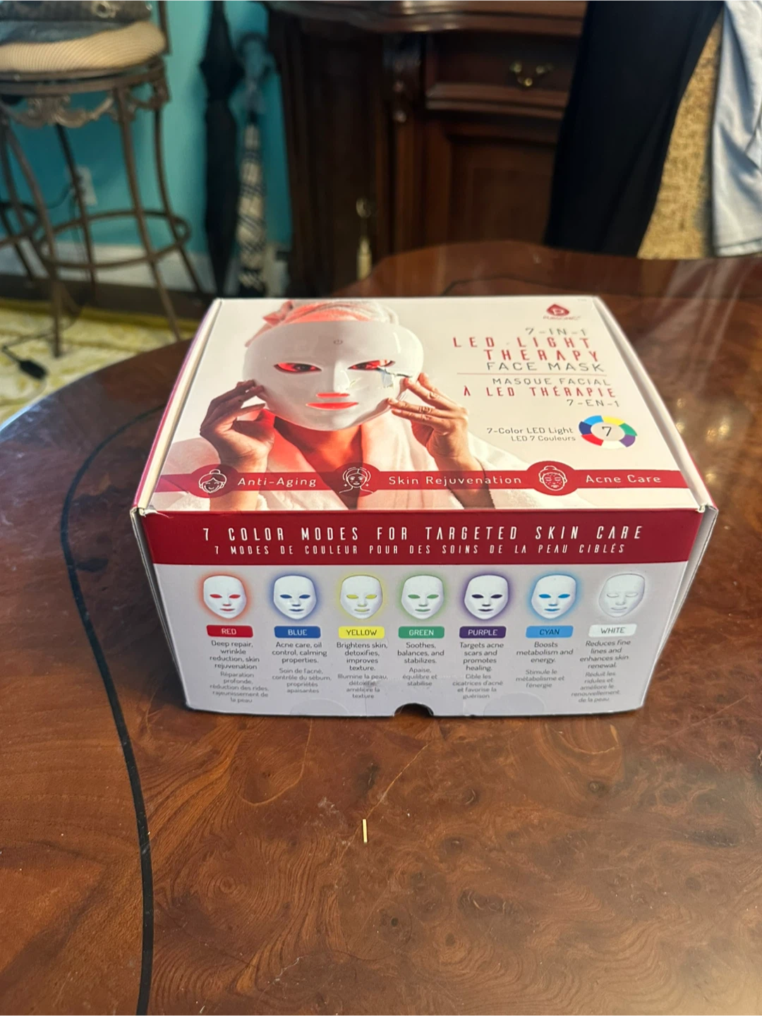 7-in-1 LED Light Therapy Face Mask - photo 2