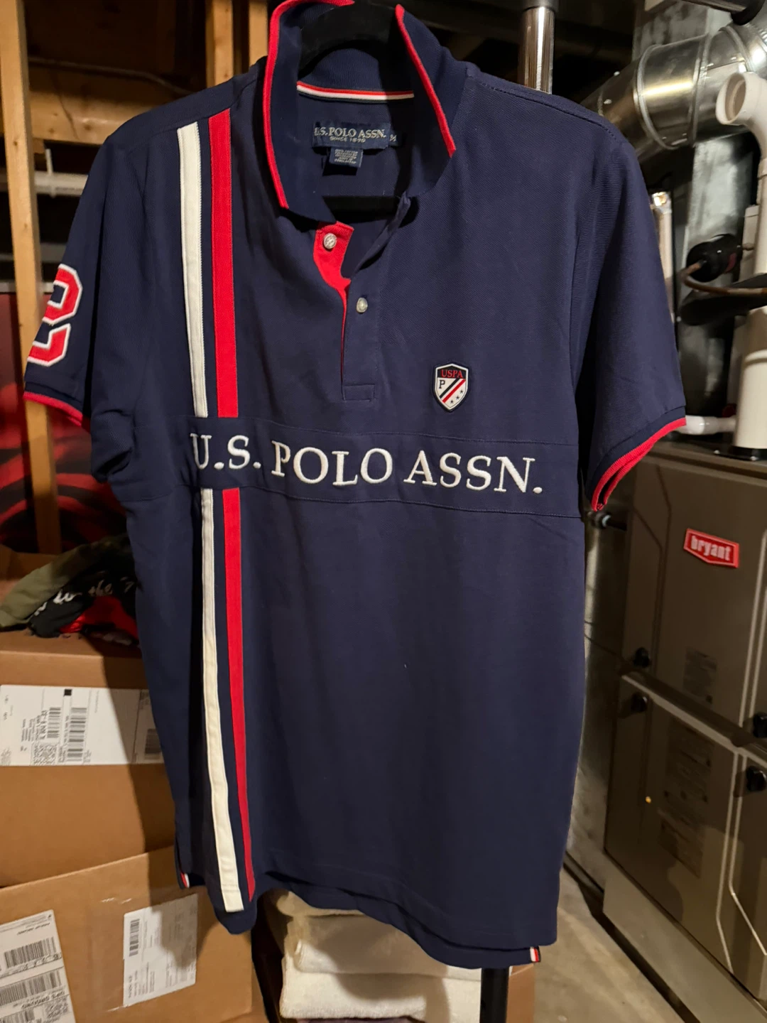 US. POLO ASSN. Men's Navy Blue Polo Shirt - Size M