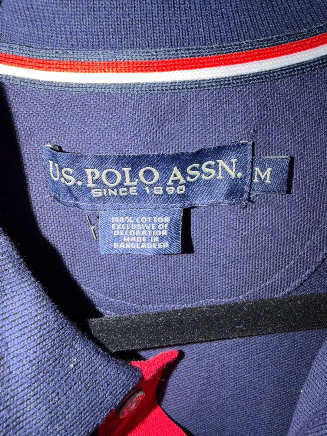 US. POLO ASSN. Men's Navy Blue Polo Shirt - Size M - photo 2