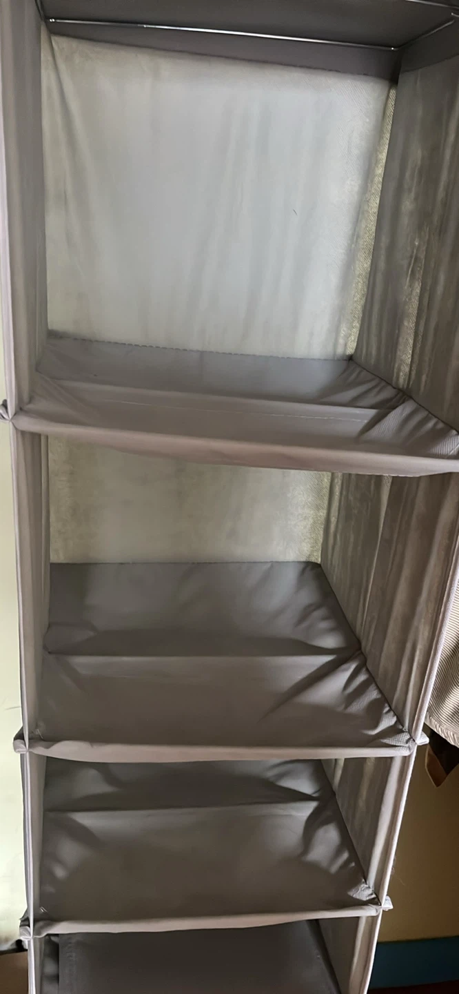 Grey 6-Shelf Hanging Closet Organizer - photo 2