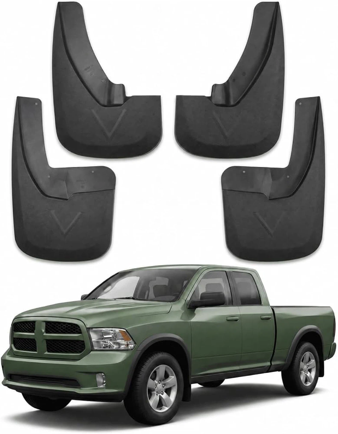 Rigvo Mud Flaps for 2009–2018 Dodge Ram 1500 - New