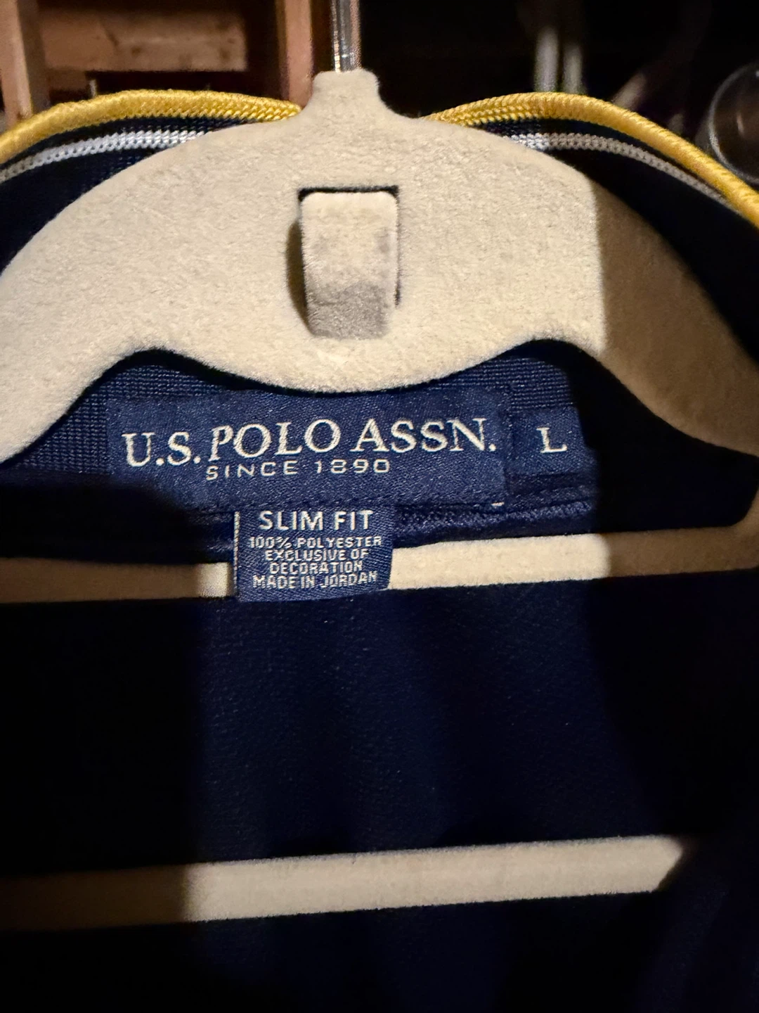 U.S. Polo Assn. Men's Navy Blue Polo Shirt Size L - photo 2