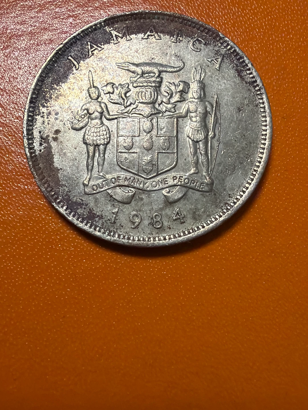 1984 Jamaica 25 Cents Coin