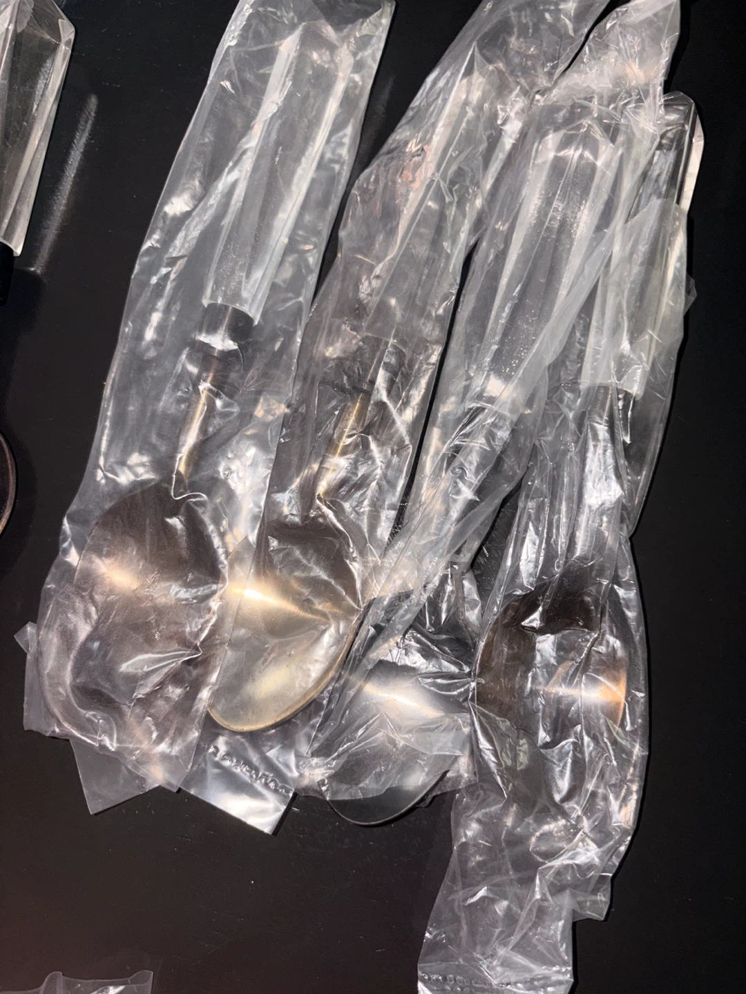 Vintage new set of Crystal Handle Cutlery - photo 4