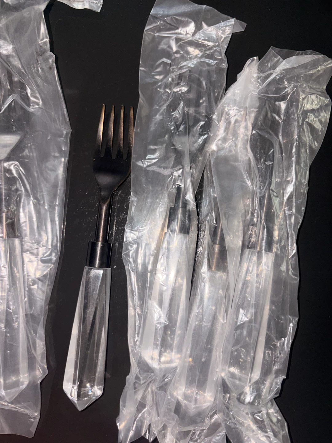 Vintage new set of Crystal Handle Cutlery - photo 5