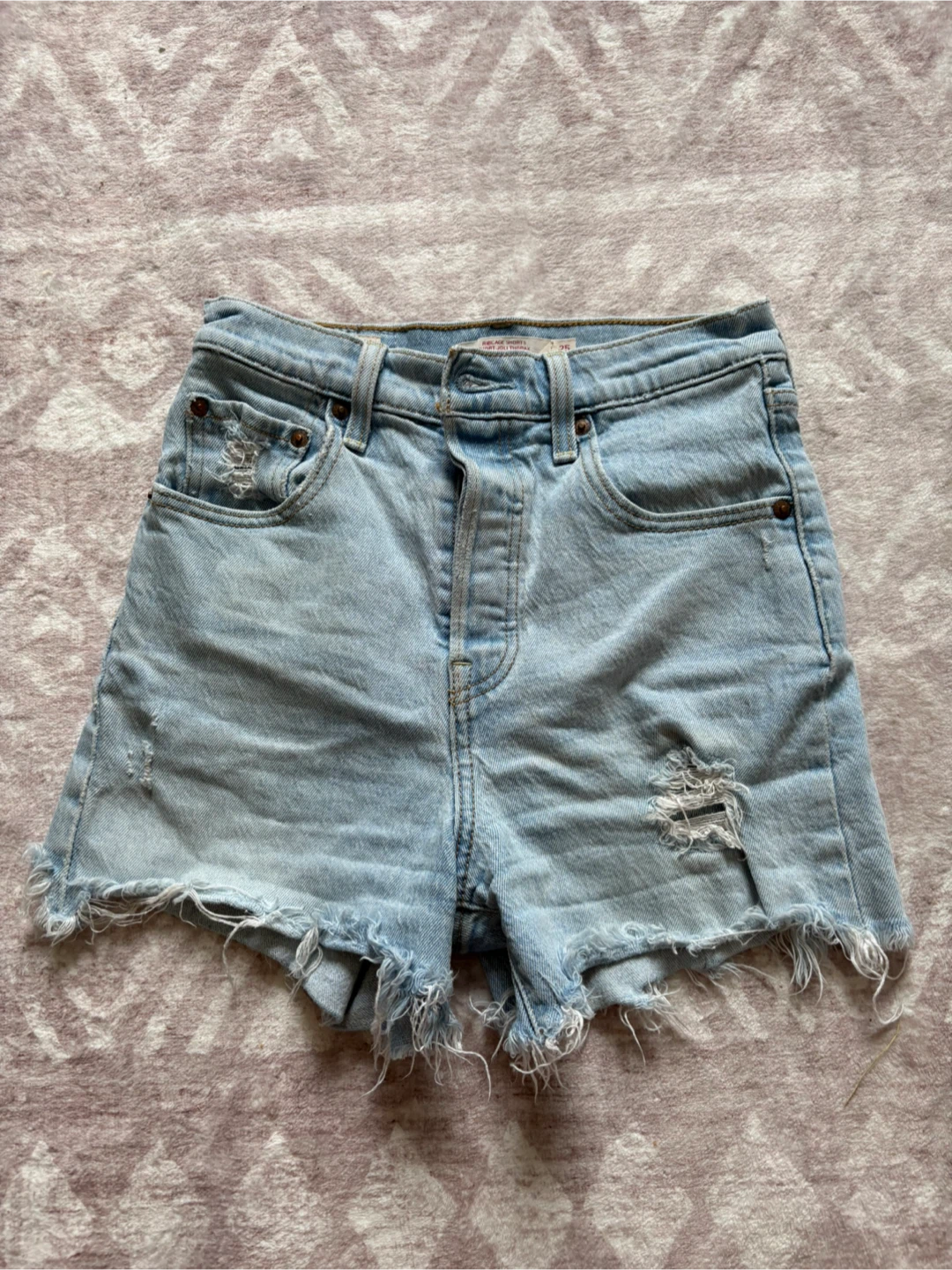 Levi's Ribcage Denim Shorts Size 25 - photo 3