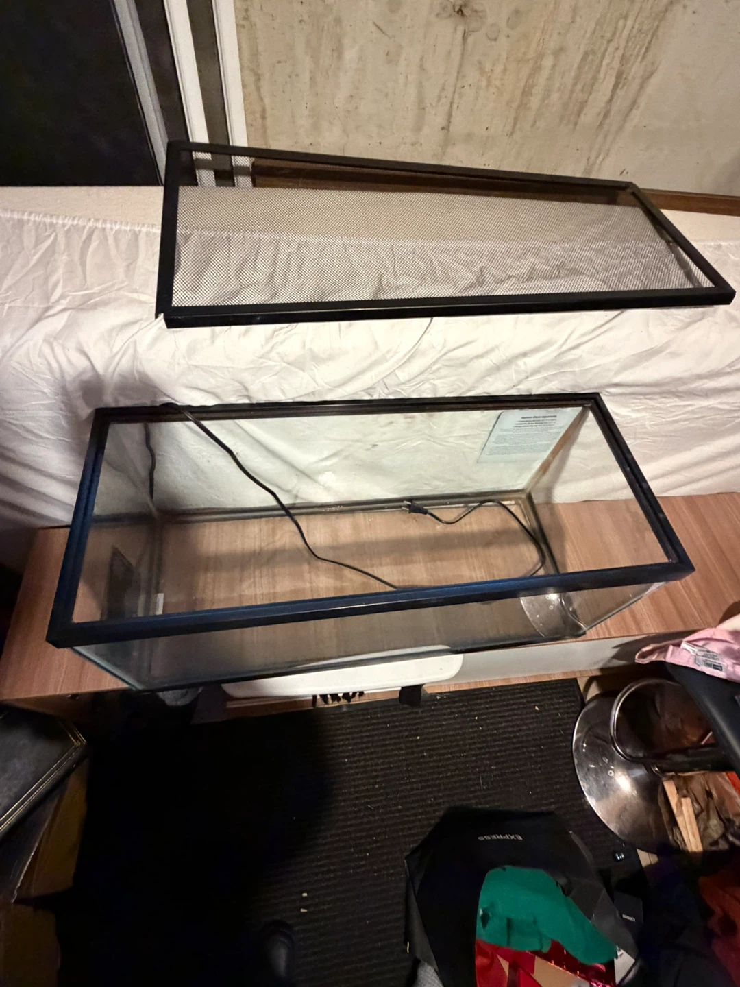 Aqueon 20 Gallon Long Black Glass Aquarium Tank