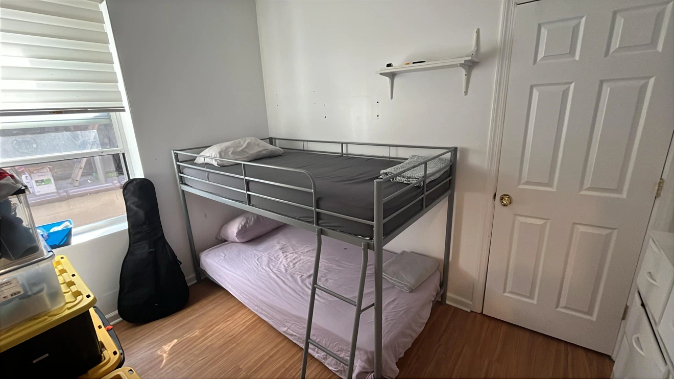 Metal Bunk Bed with Ladder