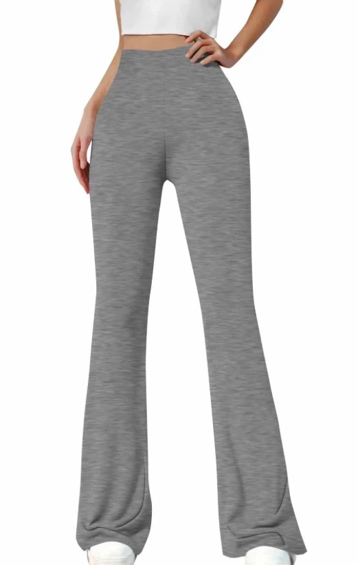 BRAND NEW - Women’s grey/beige fold over yoga pants