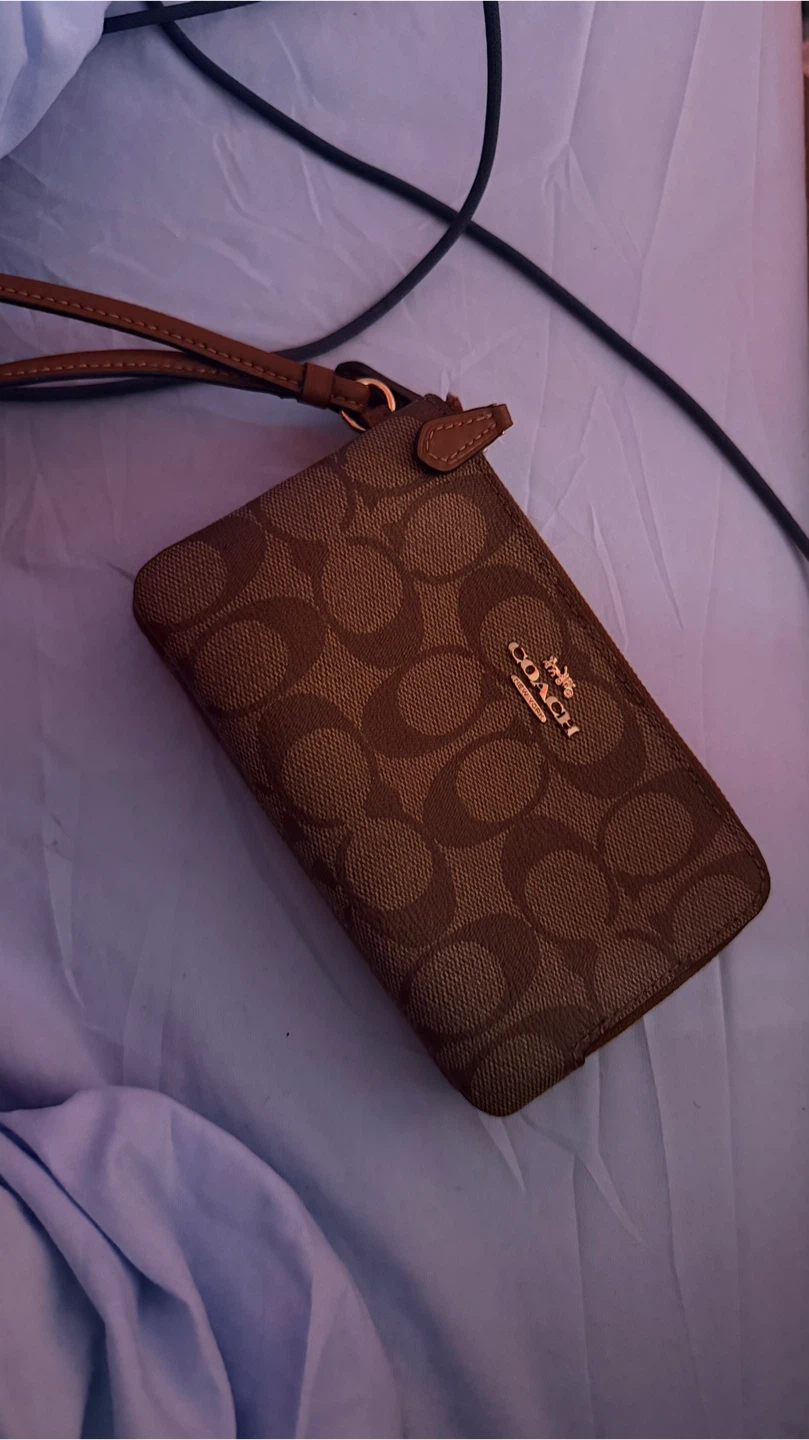 Coach Signature double zipper Wristlet - photo 2