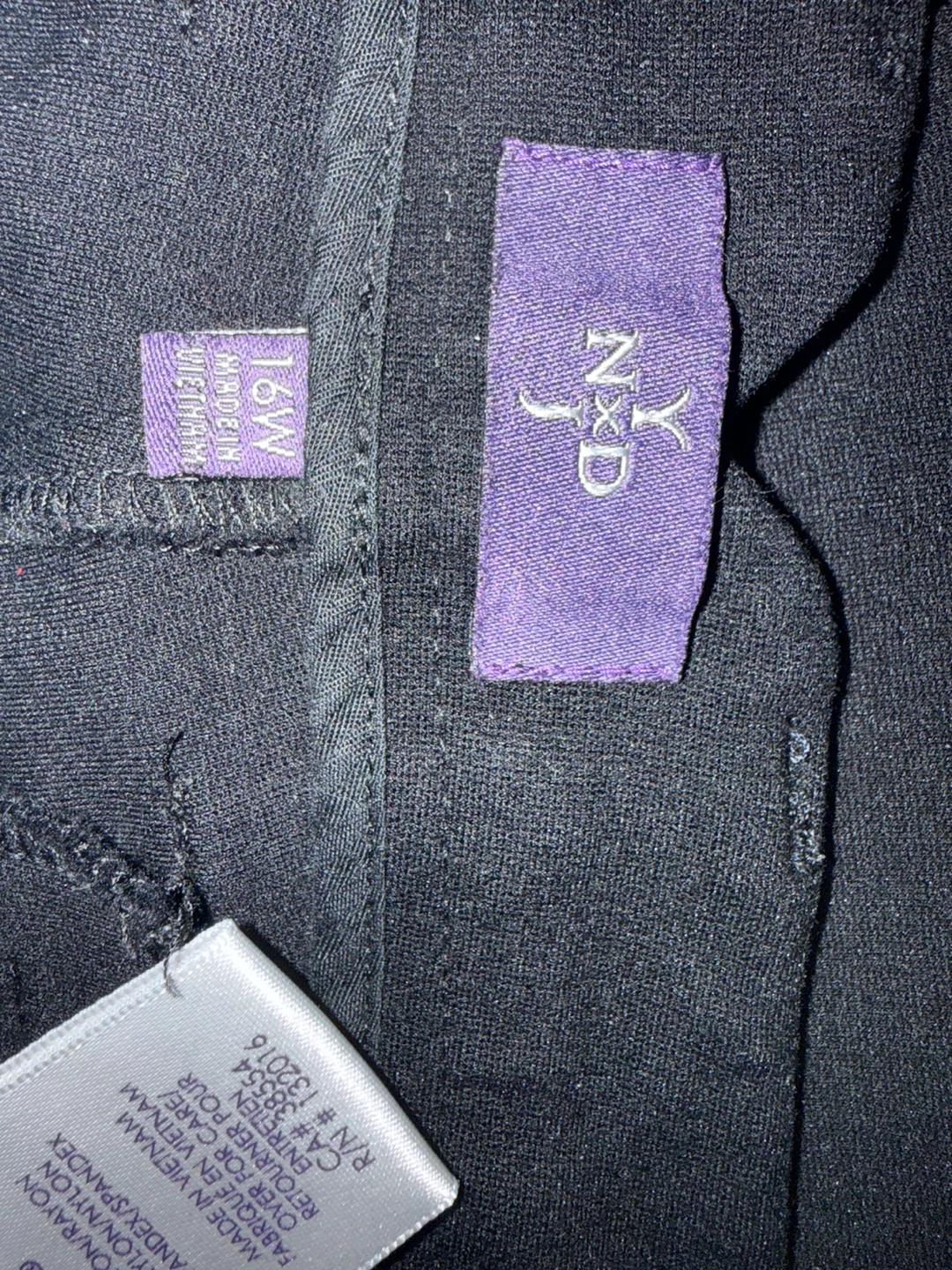 NYDJ Black Trousers - Size 16W - photo 5