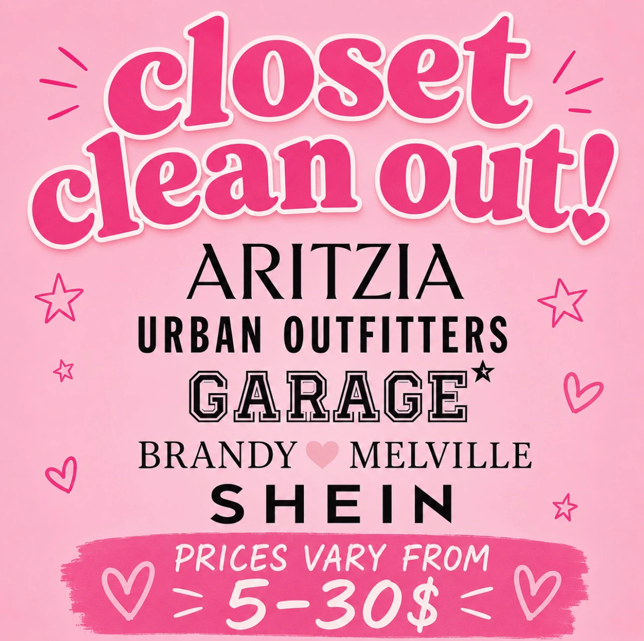 Closet clean out!