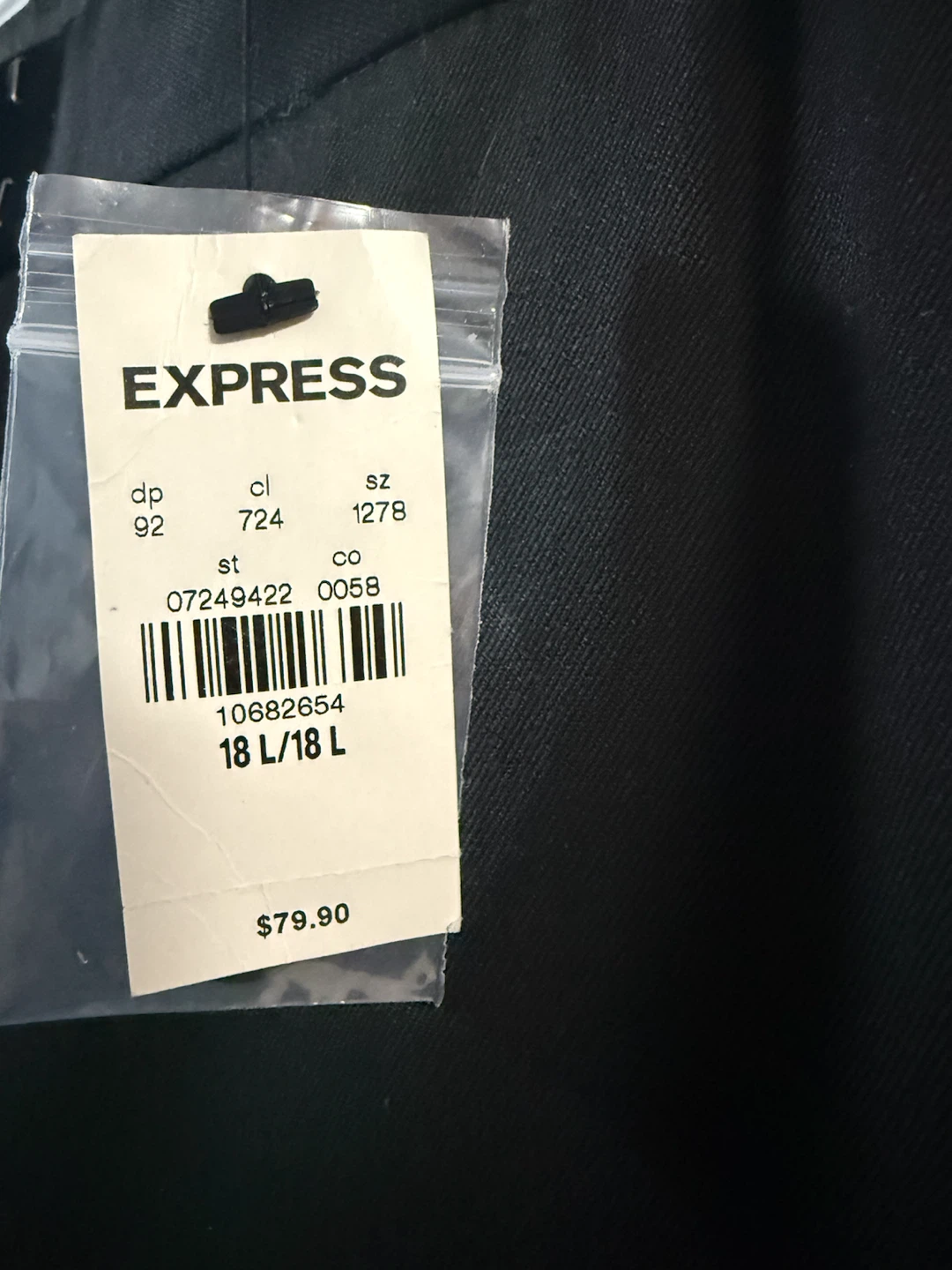 Express Columnist Barely Boot Mid Rise Pants - Black - Size 18L - photo 2