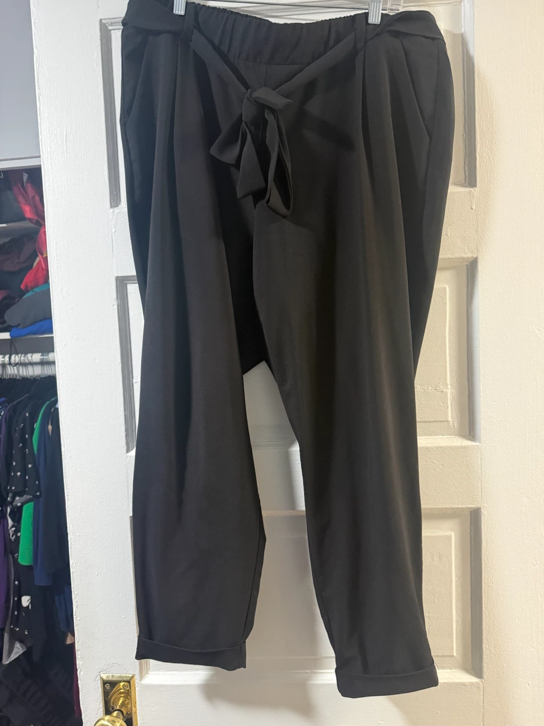 Studio by Torrid Black Wide Leg Ankle Pants
