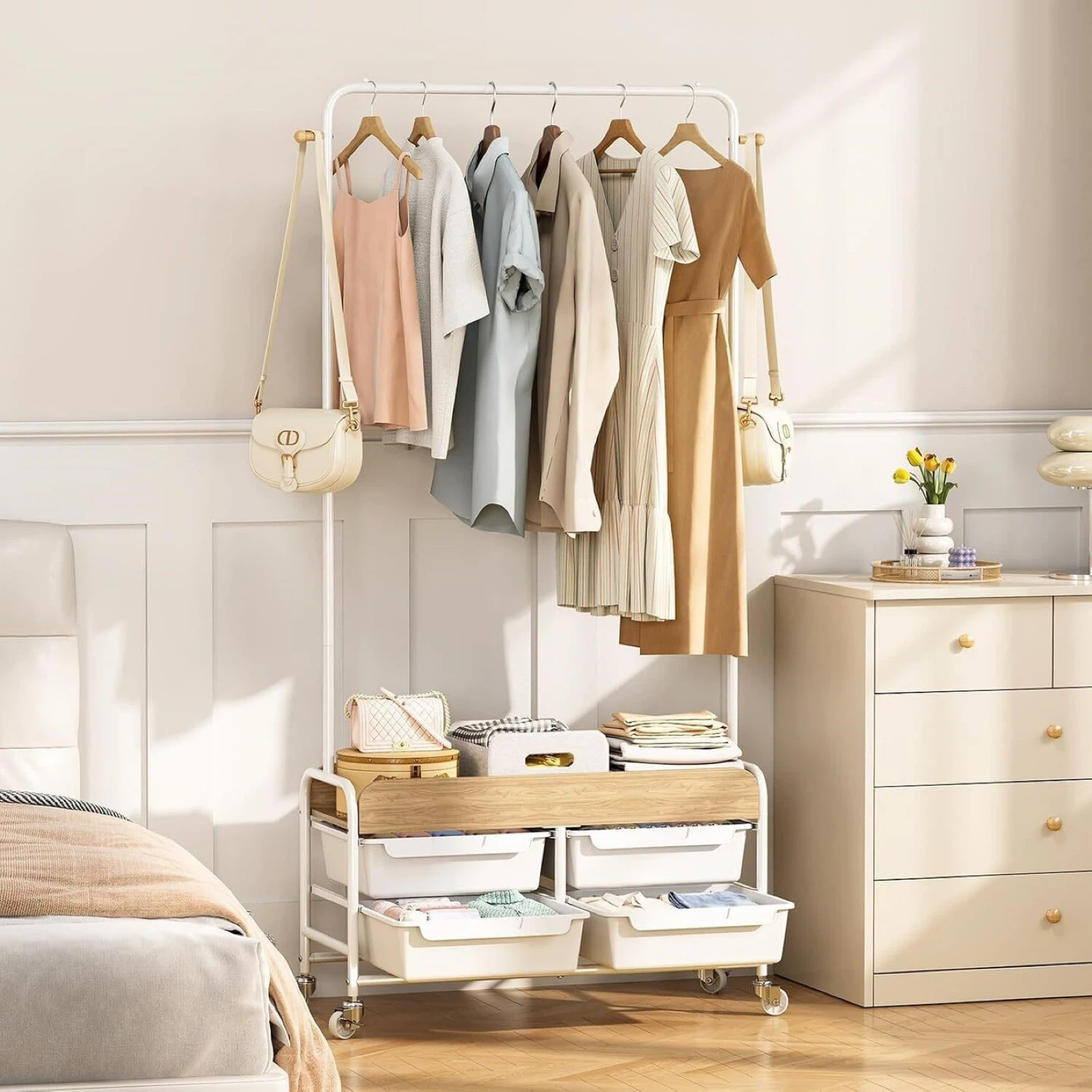 APEXCHASER Clothing Rack with Drawers - BNIB - photo 2
