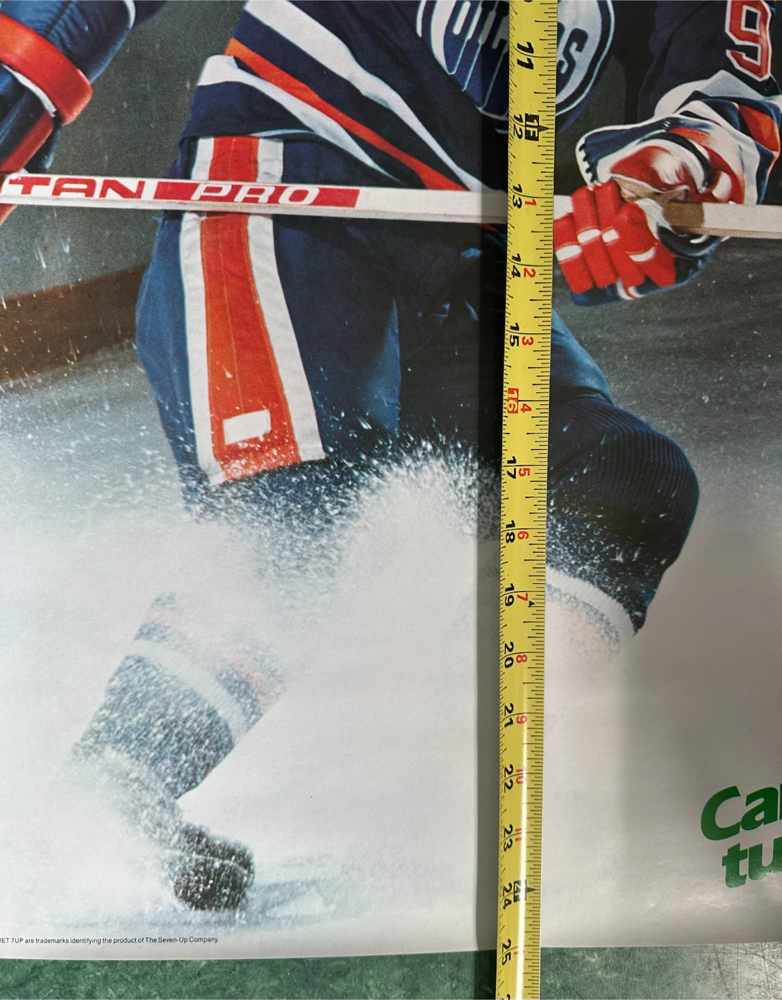 Wayne Gretzky Edmonton Oilers 7UP Poster 19x25" - photo 2