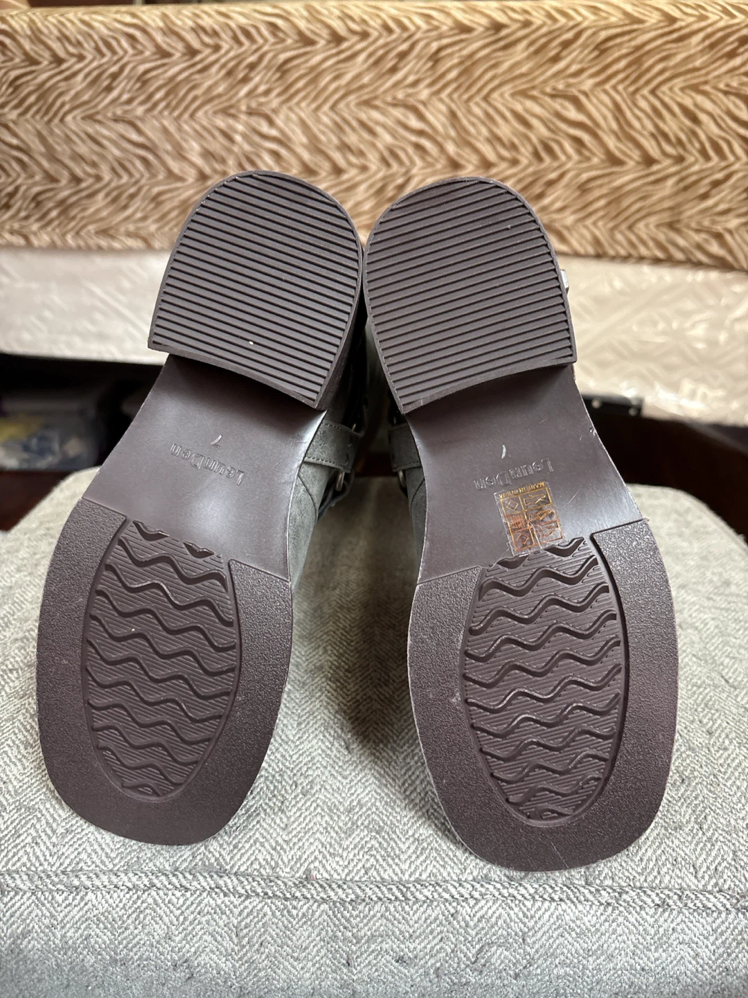 Grey Buckle Tall Boots - photo 4