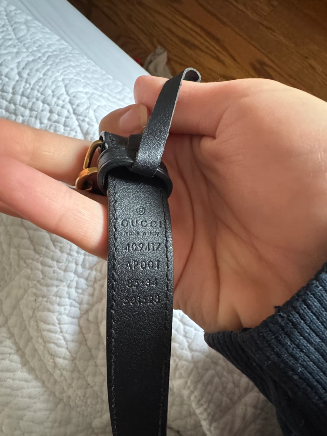 Gucci Black Leather GG Marmont Belt - photo 2