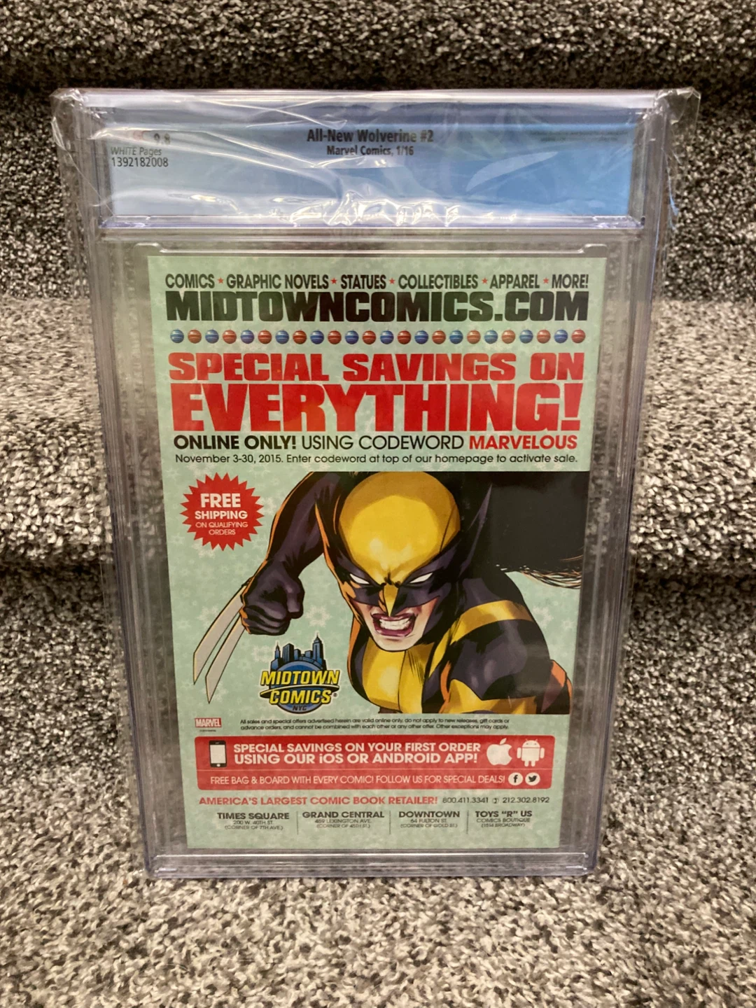 All-New Wolverine #2 CGC 9.8 White Pages Marvel Comics 1/16 - photo 2