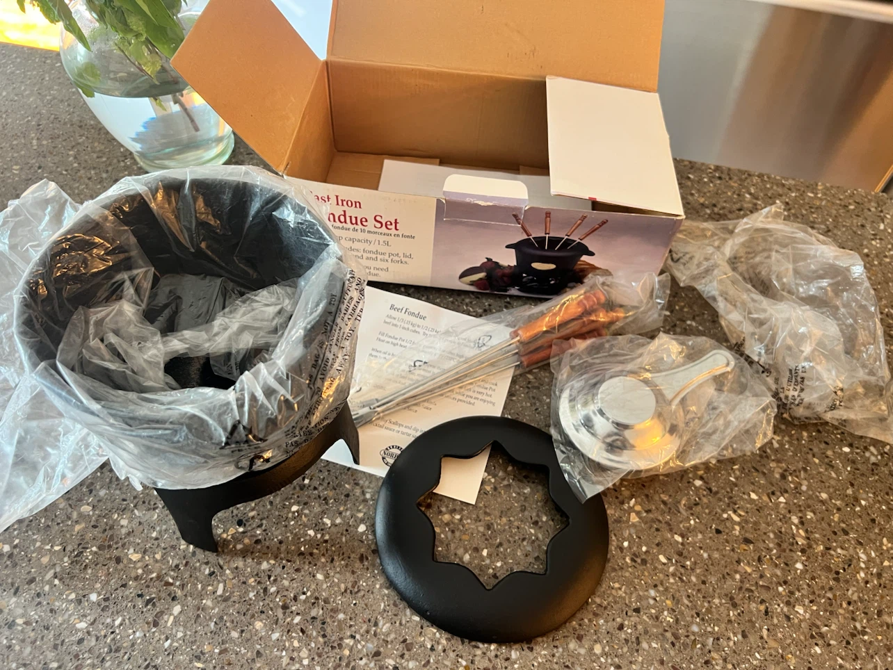 Norpro Cast Iron Fondue Set - photo 3