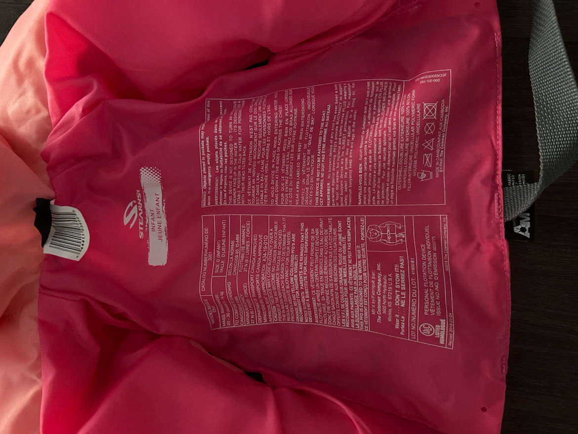 Stearns Infant Life Jacket Pink - photo 3
