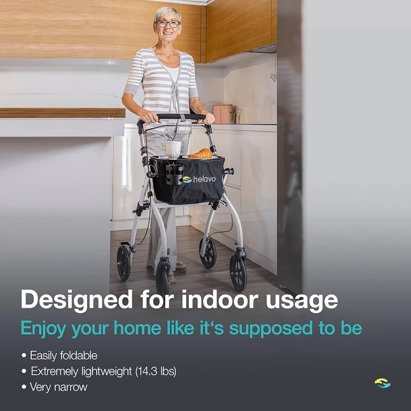 Helavo Narrow Walker for Small Spaces - BN - photo 3