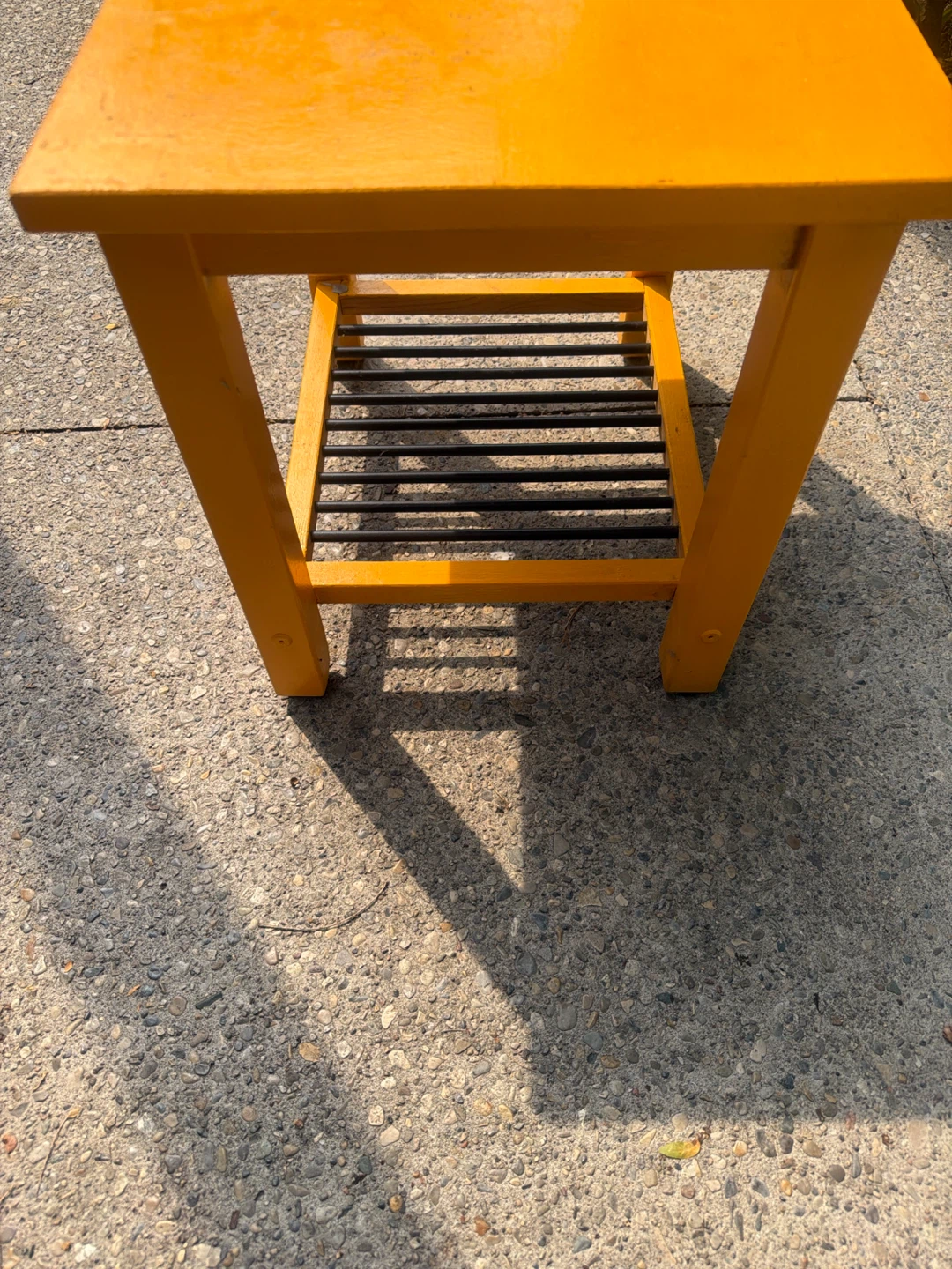 Orange Accent Table (wood indoor/outdor) - photo 2