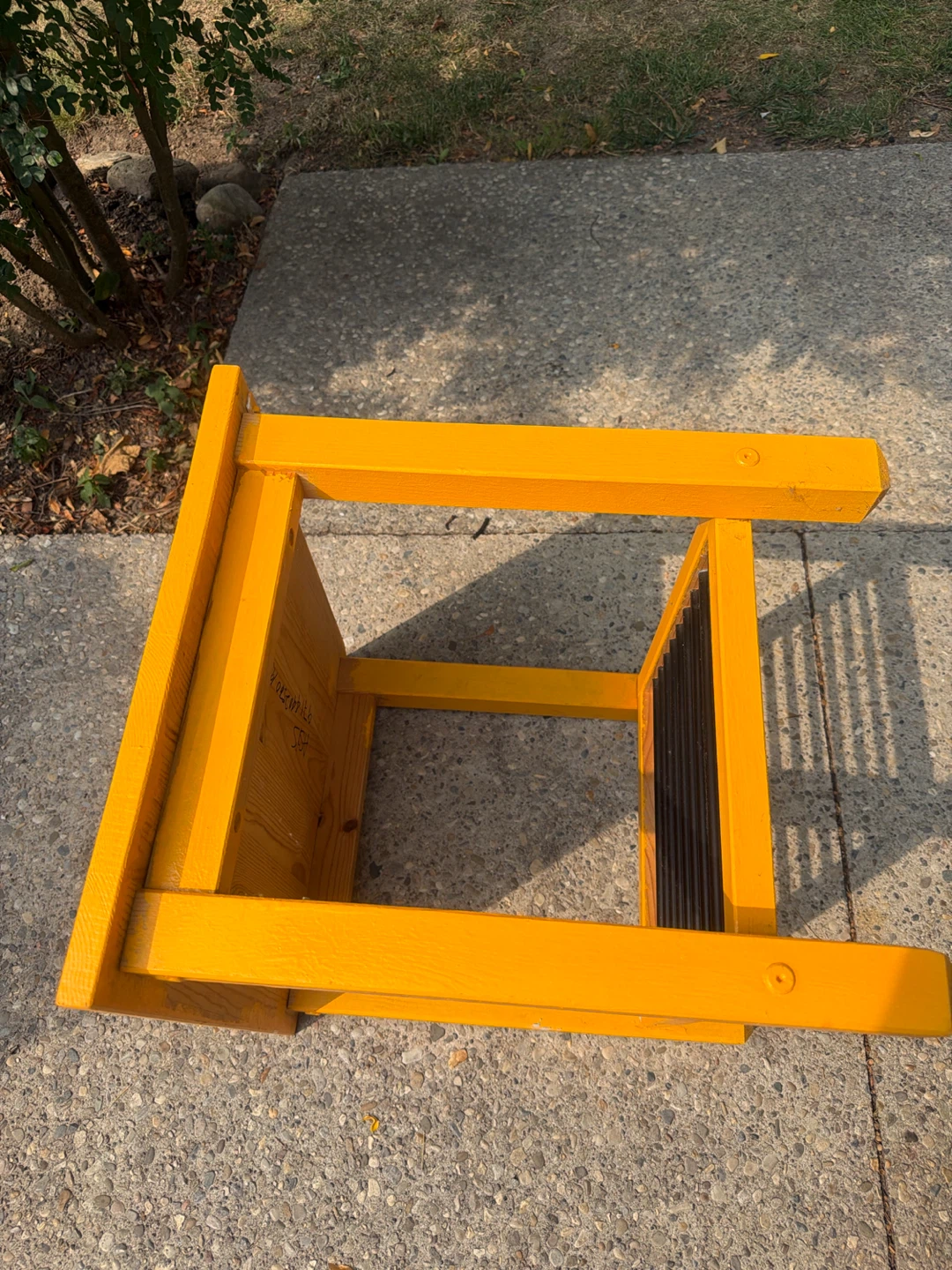 Orange Accent Table (wood indoor/outdor) - photo 3