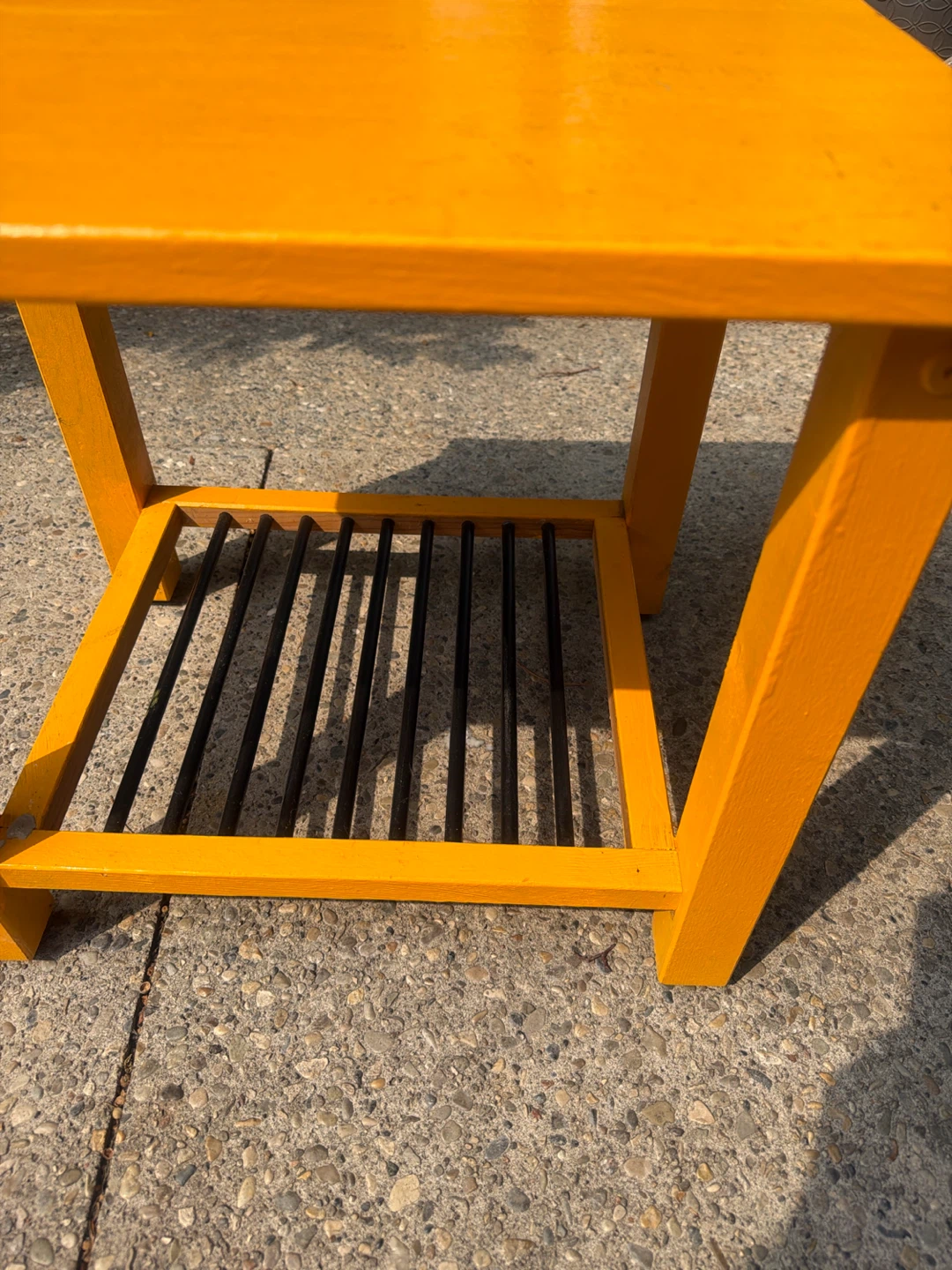 Orange Accent Table (wood indoor/outdor) - photo 4