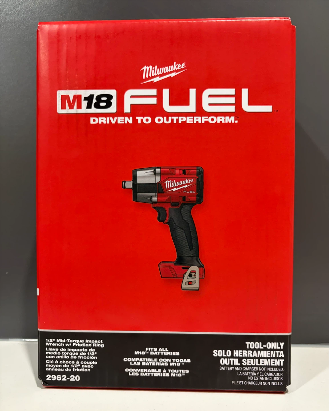 Milwaukee M18 FUEL 1/2" Mid-Torque Impact Wrench (Tool Only)